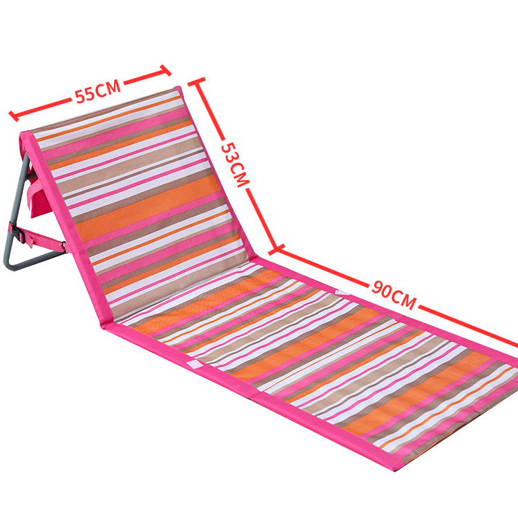 Beach Leisure Chair Horgász háttámla Könnyű összecsukható szék