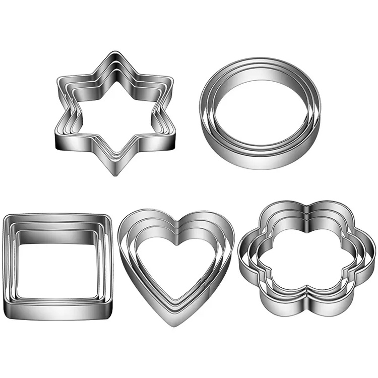 Cookie Cutters Shapes sütéskészlet keksz sütik vágók