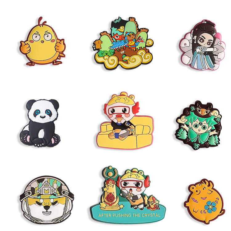 Dekoráció Egyedi logó Rendelhető PVC hűtőmágnesek