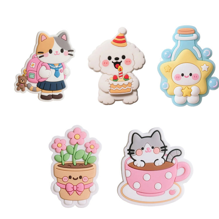 Lakásdekorációs szuvenír egyedi tervezésű PVC hűtőmágnes