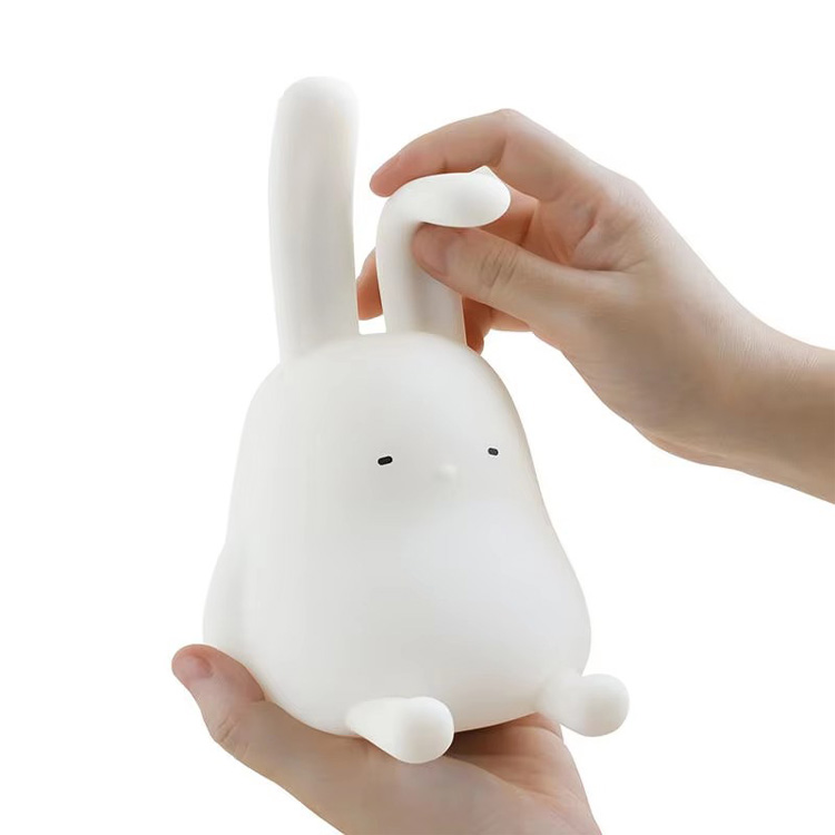 Kids Gift Szilikon Nyúl Kids Nightlight Bunny asztali lámpa