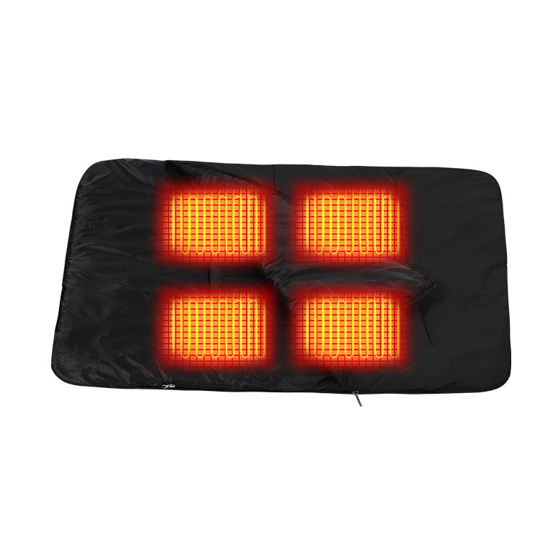 Kültéri, fűtött, vízálló kutyahálózsák beltéri utazáshoz