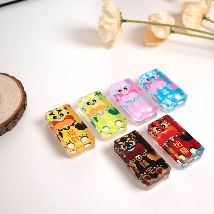 Puha mágneses akril tégla hűtőmágnes matrica