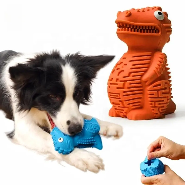 Kemény letöltés rágó tartós gumi dinoszaurusz puzzle kutya játék
